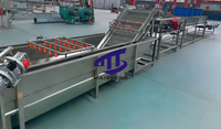 Automatische belwasmachine voor fruit, groenten, bladeren en rode dadels, reinigings- en drooglijn, spuitwasmachine, motor, roestvrij staal, hoogwaardig