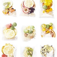 Thé vert aux fruits lyophilisés, thé santé, soutien OEM, thé amincissant et éclatant, divers styles - Boîte, sachet, emballage sous vide