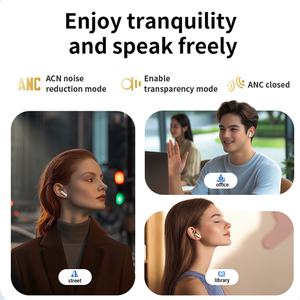 Auricolari LX-50 Pronti per la Spedizione, Cuffie Wireless con Touch Screen, Intelligenti con ANC ENC, Riduzione del Rumore per Chiamate, Doppi Bassi LX50 - Product Image 4