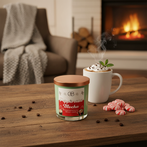 Candela di soia al mocha alla menta - Product Image 5