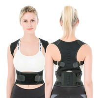 Corsé ortopédico para hombro y columna vertebral, alisador de espalda ajustable, terapia magnética, Corrector de postura, cinturón de soporte