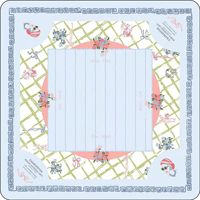 Tapis de Mahjong Carré Moderne en Caoutchouc Antidérapant, Réduction du Bruit, Bordures Renforcées, Lavable et Durable – Idéal pour Jeu de Société