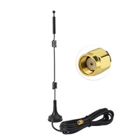 Antenne WIFI verticale 12dBi 2.4G 5.8G double bande avec base magnétique, câble RP-Male RG174, amplificateur de signal pour routeur, caméra, antenne RF
