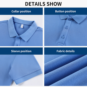 Camiseta <span class=keywords><strong>Polo</strong></span> de Algodón con Cuello de Color Sólido para Hombre y Mujer, Uniforme de Trabajo de Manga Corta con Logotipo Personalizado, Compatible con OEM ODM - Product Image 3