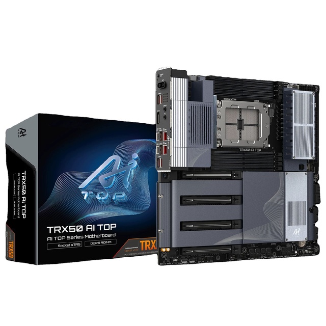 Brand-New TRX50 AI TOP Workstation Motherboard DDR5 Supports PRO 7000/9000 Dual 10G Ethernet Wi-Fi 7 PCIe 5.0 X16 M.2