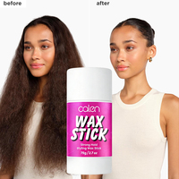 Bâton de cire pour cheveux rose durable et durable pour cheveux 2.7 oz adapté aux hommes et aux femmes Bâton de cheveux magique