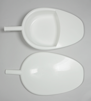 Bassin médical de haute qualité pour selles - Conception ergonomique facile à nettoyer avec couvercle - Idéal pour les soins aux personnes âgées PMEDFIDUSPWH
