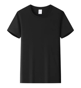 T-shirt personnalisé 100% coton OEM ODM, coupe ample unisexe, col rond, manches courtes, avec logo - Product Image 1