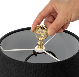 Embout de lampe moderne décoratif en forme de libellule, en alliage de zinc, pour abat-jour, installation facile pour lampes de table et de sol, fabrication sur mesure - Product Image 4