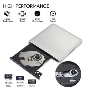 USB3.0 CD/DVD ไดรฟ์ภายนอก BR-RE DVD-RW ROM Bluray สำหรับแล็ปท็อป/เดสก์ท็อปไดรฟ์