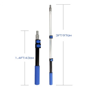 Aluminum Tube And Plastic Locking Device Paint Use Roller Extension Pole