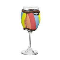 Couverture de gobelet à vin rouge créative housse de protection de tasse en verre manchon de tasse à vin néoprène personnalisé Koozies tasse à vin Koozies