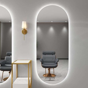 Espejo de Salón y Barbería de Alta Calidad, Totalmente de Vidrio Templado, de Una o Dos Caras, con Luz y Tamaño Personalizable - Product Image 5