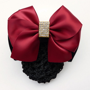 Venta al por mayor pinza de pelo de <span class=keywords><strong>trabajo</strong></span> profesional para las mujeres Banco Hotel Hospital enfermera <span class=keywords><strong>trabajo</strong></span> lazo grande red bolsillo accesorios para el cabello - Product Image 2
