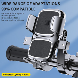 Motorcycle Phone Holder Aluminum Alloy One Touch Release Universal Cycling Mount - Product Image 4