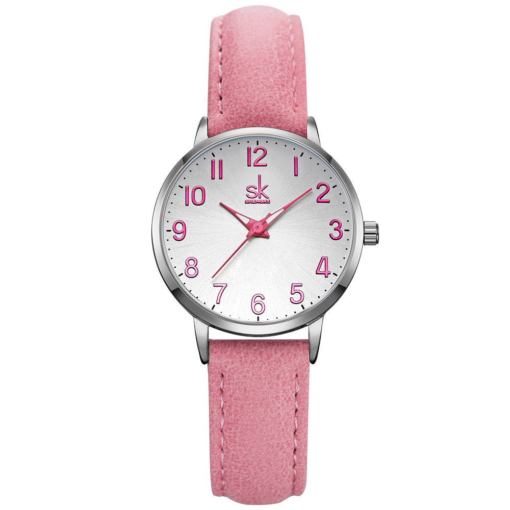 Shengke Fashion Girls Watches Luminous Quartz Wrist Watch