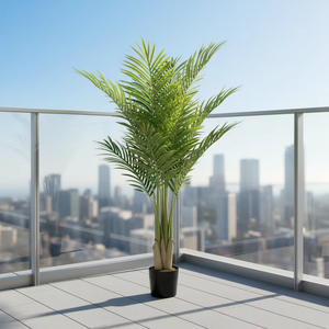 Palmera Areca Artificial, <span class=keywords><strong>Dypsis</strong></span> <span class=keywords><strong>Lutescens</strong></span> Artificial con Follaje Esponjoso para Decoración de Interiores, Hogar y Oficina, Varios Tamaños - Product Image 3