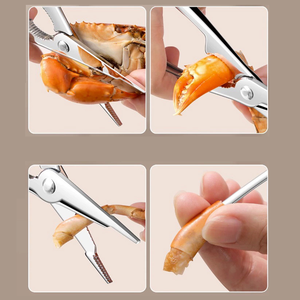 Outil en acier inoxydable pour les fruits de mer <span class=keywords><strong>Pince</strong></span> à <span class=keywords><strong>pince</strong></span> en métal pour écorces de crabes de crevettes et homards - Product Image 3