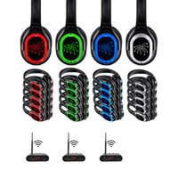 Casque silencieux personnalisé à sept canaux RF998B pour conférences, cours et séminaires, avec coussinets auriculaires en protéine, autonomie de 14 heures
