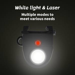 مصباح يدوي تكتيكي مطبوع من زومفاير بتقنية الليزر، مدى طويل، مصباح LED صغير، تصنيف IP65، مسافة ليزر 400 متر، ضوء أبيض بارد - Product Image 3