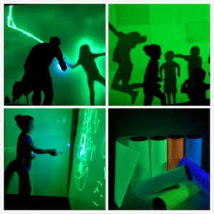 Haute luminosité lueur dans le noir paillettes papier peint pour animaux de compagnie vinyle Film papier sur rouleaux ruban avec 12 heures autocollant pour signet - Product Image 5