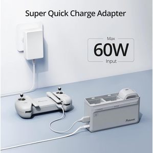 Adaptador Potensic y 2 Baterías de Plástico Inteligentes con Hub de Carga Paralela para Dron - Product Image 4