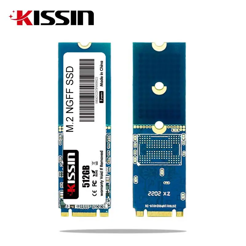 Kissin OEM / ODM M.2 NGFF 2280 64GB 128GB 256GB 512GB 1TB M2 SATA SSD Solid State Drive For Laptop Desktop