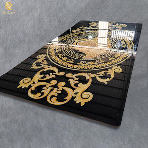 Dalles en pierre frittée à veinage or <span class=keywords><strong>blanc</strong></span> de Foshan 1200x2400 grand format, carreaux en porcelaine haute brillance pour la décoration murale <span class=keywords><strong>et</strong></span> de sol de luxe - Product Image 6