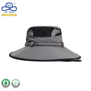 アウトドアハイキング通気性サンハットひも付きカスタムクイックドライバケット帽子メンズファッションフィッシャーマンハット - Product Image 5