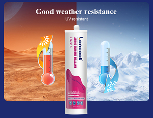 Mastic silicone acétique étanche pour vitres, cadres de fenêtres et portes, joints de cuisine et de salle de bain pour la décoration et l'industrie de la construction - Product Image 4