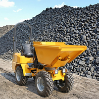 Heracles Mini-Dumper Truck 4WD 4x4 Farm Wheel Loader Front Loader Gear 1000kg Charge Utile 0.6m Capacité du godet pour l'agriculture