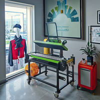 Presse à chaud haute pression à deux plaques chauffantes Haute efficacité pour l'impression de lanière/ruban Collection de lanière sur support mobile