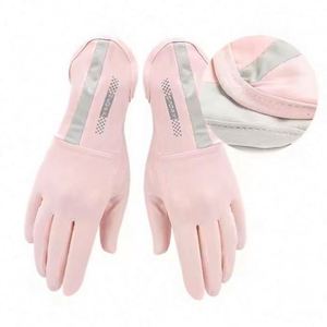 Mitaines anti-UV en coton/élasthanne pour femme, longueur opéra, compatibles écran tactile, antidérapantes, respirantes, protection solaire estivale pour le bureau - Product Image 2