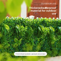 Gazon artificiel de style européen, mur décoratif en plastique bionique pour balcon et aménagement extérieur, faux gazon pour décoration intérieure