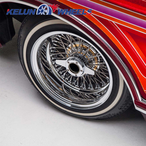 ล้อแม็กซ์โครเมียม 5x114.3 ล้อซี่ลวด 13x7 ล้อแม็กซ์ขอบขาว KELUN - Product Image 1