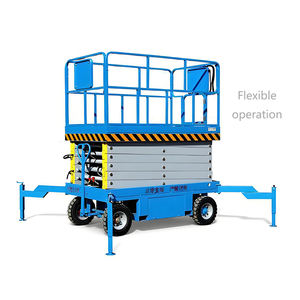 Plateforme élévatrice à ciseaux autopropulsée de 430 kg, <span class=keywords><strong>hauteur</strong></span> de 4 à 14 m, hydraulique électrique 220 V/380 V pour travaux en <span class=keywords><strong>hauteur</strong></span> - Product Image 2