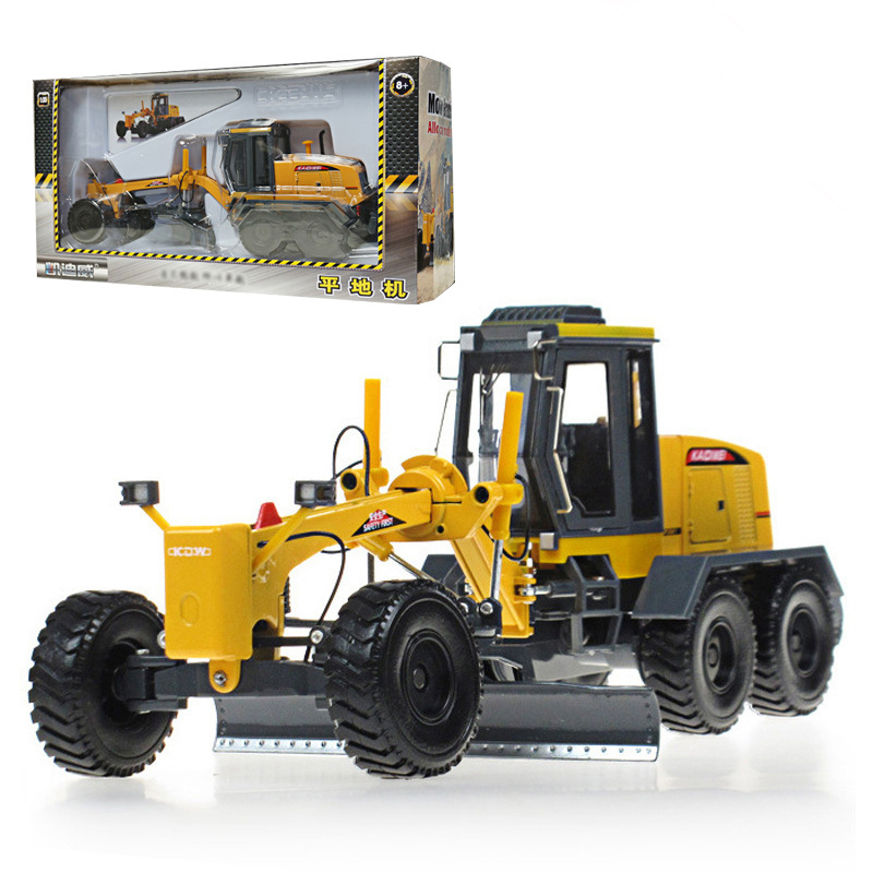 KDW 1:35 Scale Diecast Moter Grader Model Toy Vehicle for Kids