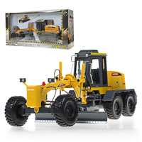 Modèle de voiture miniature KDW à l'échelle 1:35, modèle de niveleuse, jouet pour garçons, mini-modèles de voitures, véhicules en métal moulé sous pression