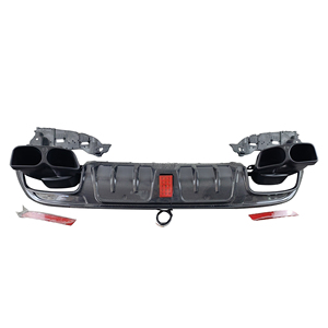 9 y0.2 auto Segmental FD stile segmentato paraurti anteriore Splitter per Porsche Cayenne Suv coupé diffusore labbro anteriore - Product Image 6