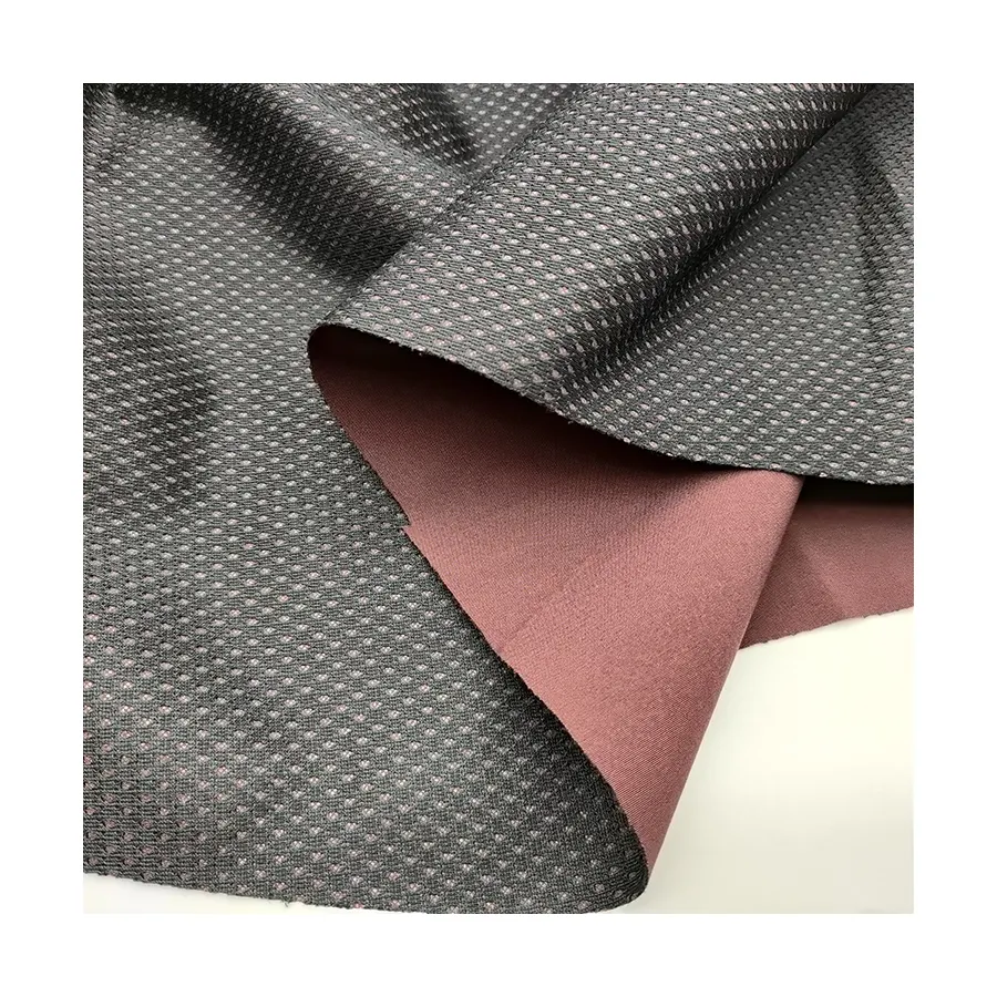 Wasserdichte Polyester-Stretch-Uni mit Mesh-Bonding-Stoff, Softshell-Stoff für Jacken-Wintermantel-Oberbekleidung
