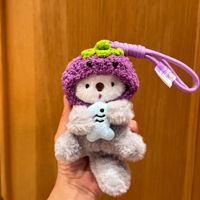 Kreativer und Niedlicher Handgenähter Plüsch-Otter Kopfband-Anhänger Schlüsselanhänger Cartoon Seeotter Taschenanhänger Paar-Geschenk