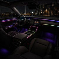 Kit d'éclairage d'ambiance Tesla Model Y 2023-2024, 28 lumières LED RGB, éclairage intérieur, contrôle par application