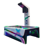 Table de hockey sur air interactive SOURE avec écran LED et tableau de scores, machine d'arcade sportive à monnayeur pour centre commercial et zone de jeux