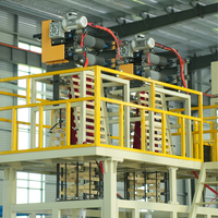Machine de fabrication de film plastique HDPE/LDPE à double tête
