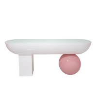 Table de réception demi-rond pour Spa, comptoir de réception, blanc, incurvé, nouveau design, 2022