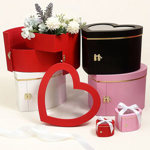 Scatole Regalo Rigide in Cartone con Logo Personalizzato per San Valentino, Compleanno, Festa della Mamma, Fiori - Product Image 1