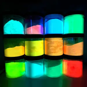 Su geçirmez fotoğraf lüminesan Strontium alüminat toz aydınlık toz Pigment glow karanlık toz beton için