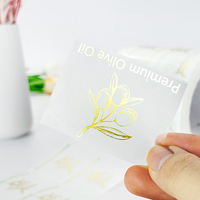 Autocollants transparents personnalisés en vinyle brillant avec logo, doré, argenté, rose or, imperméables, à forte adhérence, pour dentifrice, vente en gros