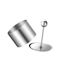 Moule à gâteau en acier inoxydable 304 de qualité alimentaire, écologique, en forme ronde, avec découpeur réglable, outils de pâtisserie