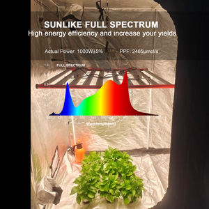 1000w सुपर इनडोर ग्रीनहाउस एलईडी उगने वाली रोशनी के लिए पूर्ण स्पेक्ट्रम ऊर्ध्वाधर खेती हाइड्रोपोनिक सिस्टम Lm301h चिप - Product Image 2
